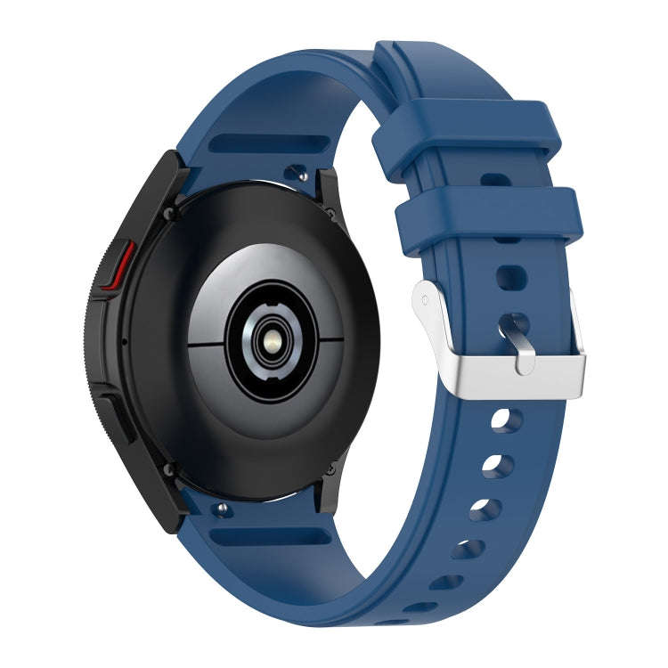 For Samsung Galaxy Watch5/Watch5 pro Silicone Watch Band(Dark Blue)