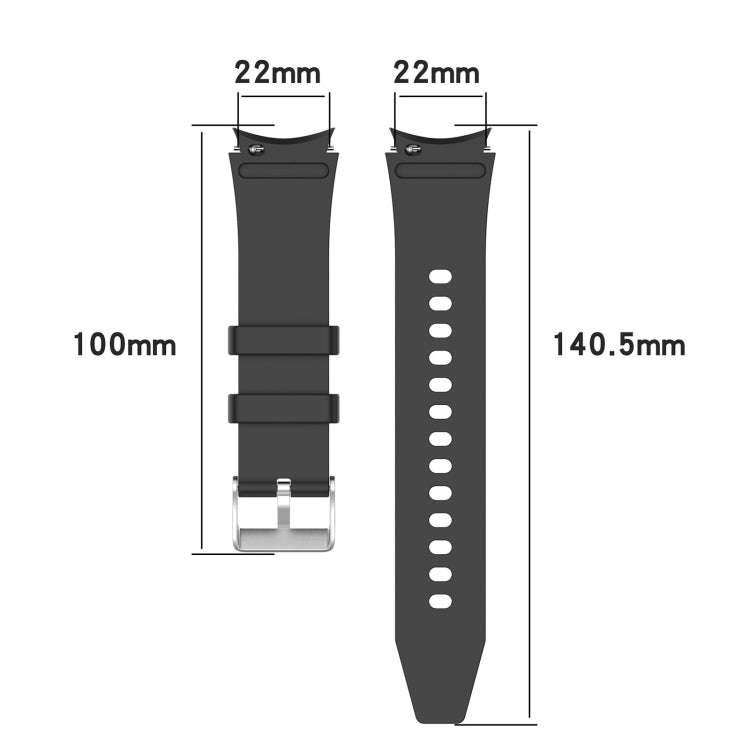 For Samsung Galaxy Watch5/Watch5 pro Silicone Watch Band(Dark Blue)