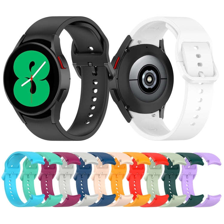For Samsung Galaxy Watch 5 Pro 45mm Official Silicone Watch Band, Size:L(Teal)