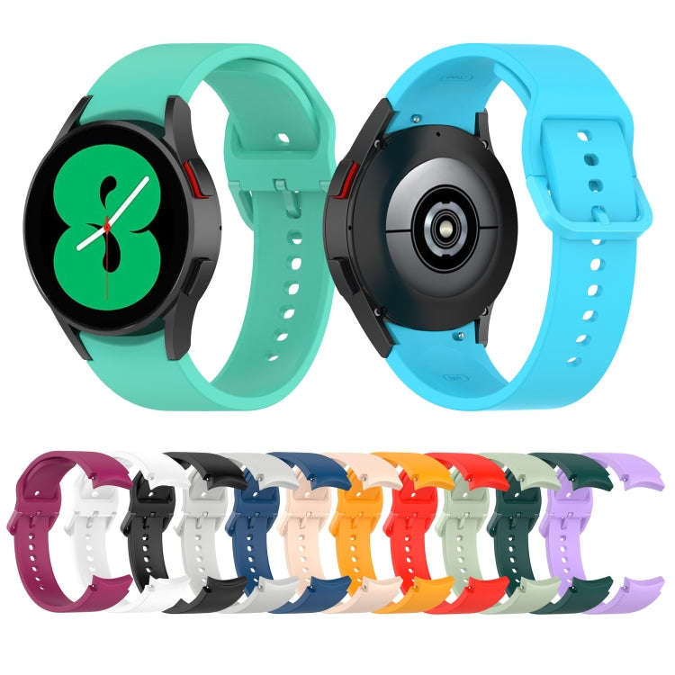 For Samsung Galaxy Watch 5 40mm Official Silicone Watch Band, Size:S(Teal)