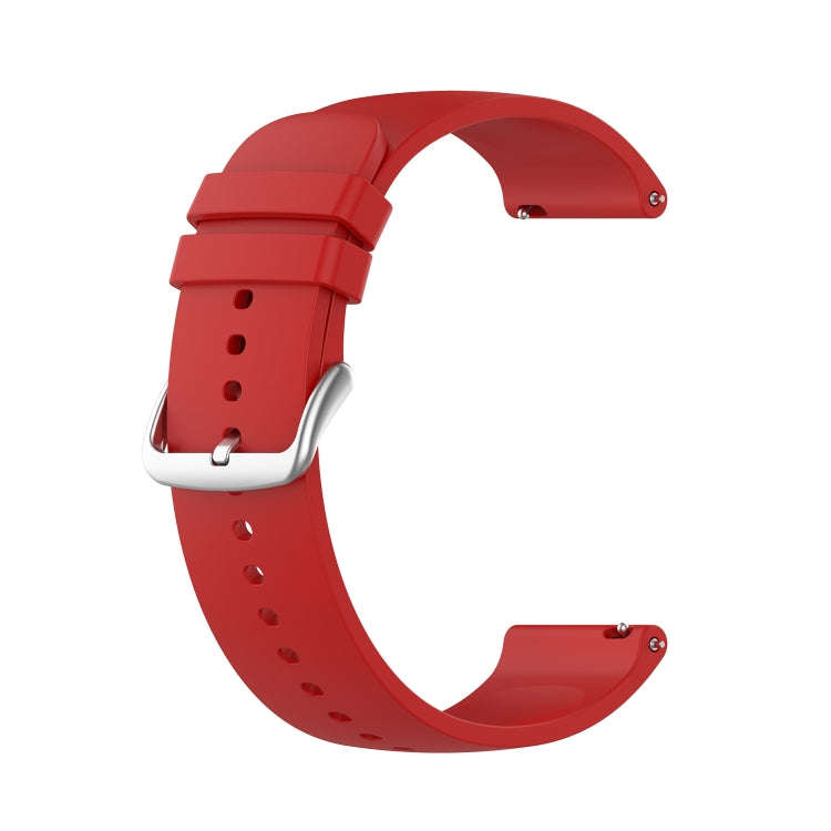 For Samsung Galaxy Watch 5 40mm 20mm Round Tail Silicone Watch Band(Red)