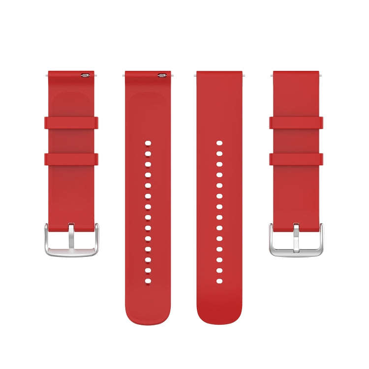For Samsung Galaxy Watch 5 40mm 20mm Round Tail Silicone Watch Band(Red)