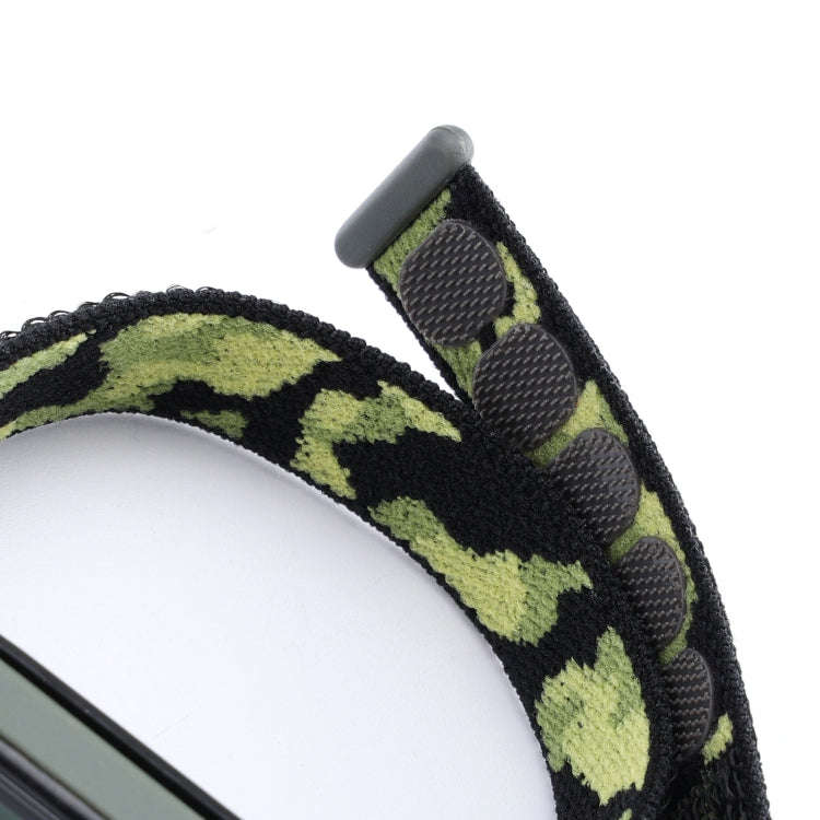For Xiaomi Mi Band 5/6/7 Nylon Loop Integrated Camo Woven Strap(Red Camouflage)