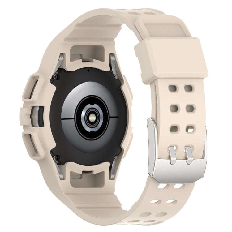 For Samsung Galaxy Watch5 40mm Silicone Integrated Watch Band(Ivor White)