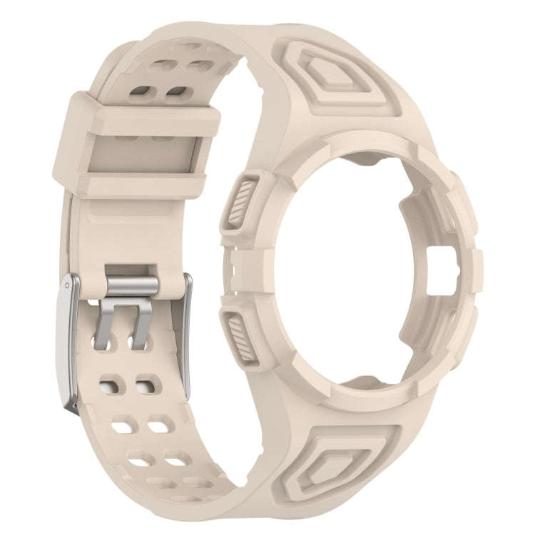 For Samsung Galaxy Watch5 40mm Silicone Integrated Watch Band(Ivor White)