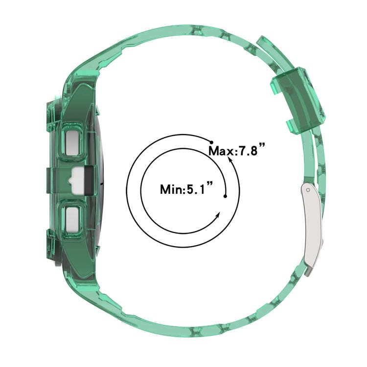 For Samsung Galaxy Watch5 40mm Silicone Integrated Watch Band(Transparent Pink)