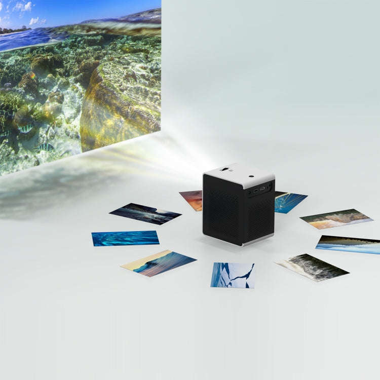 D110 180 ANSI Lumens Mini LED+LCD Smartphone Wireless Screen Mirroring Projector, Plug Type:UK Pl...
