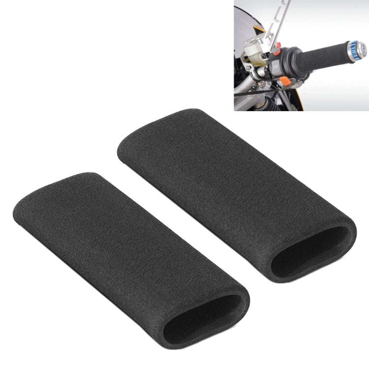 1 Pair Motorcycle Non-slip Sweat-absorbing Waterproof Sponge Handle Cover, Inside Diameter:21mm