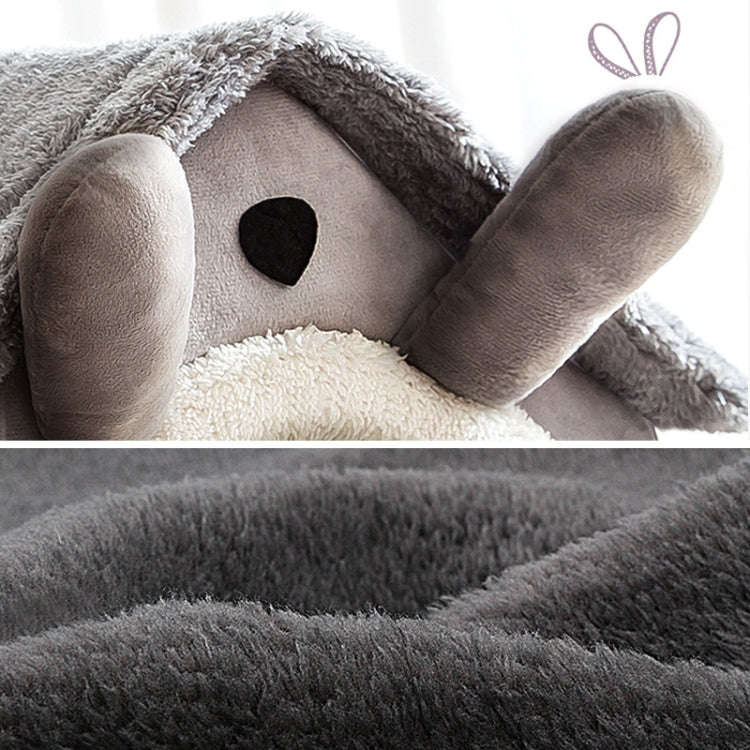 House Type Universal Removable and Washable Pet Dog Cat Bed Pet Supplies, Size:M(Carrot Rabbit)