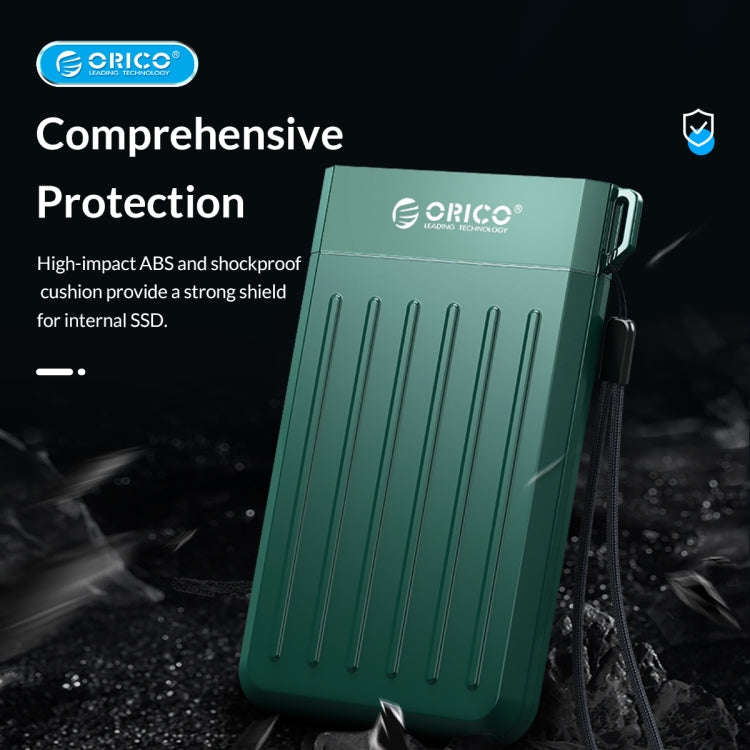ORICO M25C3-GR 2.5 inch USB3.1 Gen1 Type-C Hard Drive Enclosure(Green)