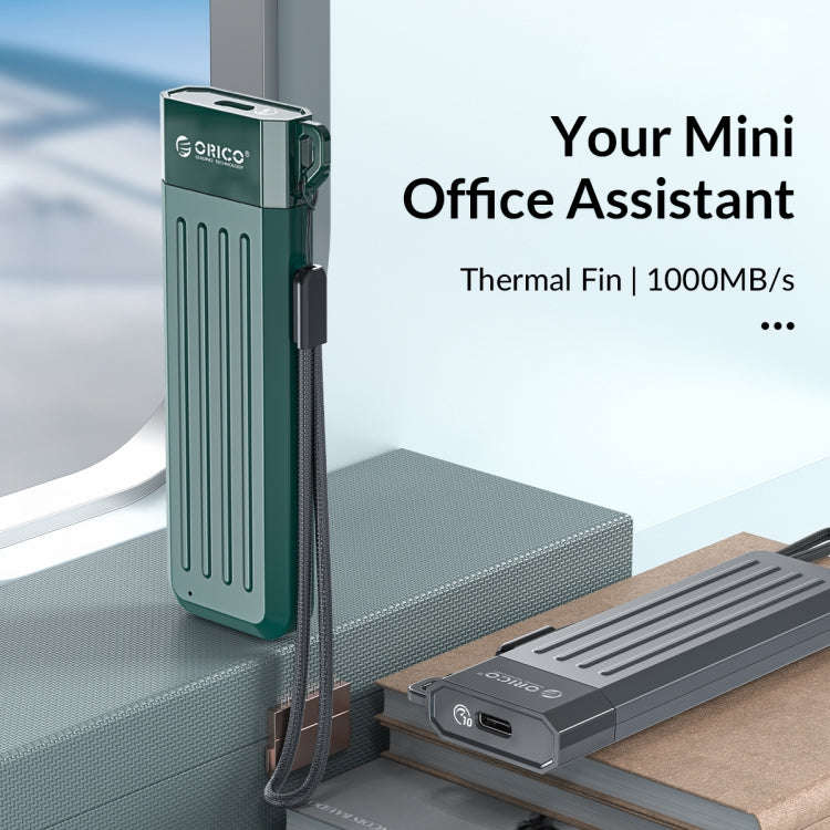 ORICO MM2C3-G2-GR USB3.1 Gen2 Type-C 10Gbps M.2 NVMe SSD Enclosure(Green)