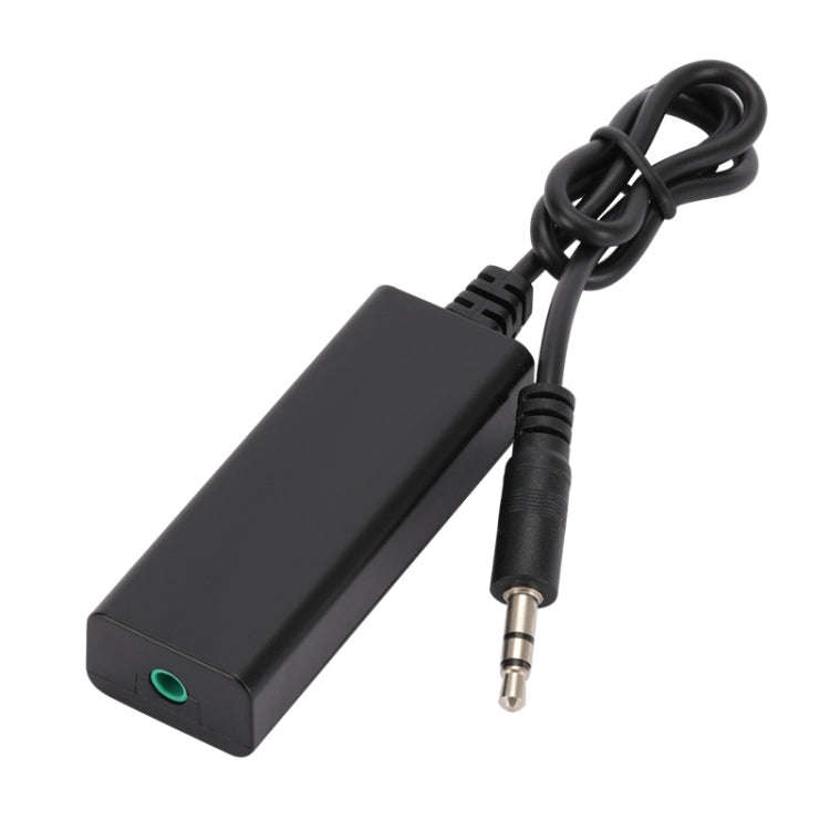 3.5mm Audio Common Ground Isolator Signal Anti-jamming Noise Reducer(Black)
