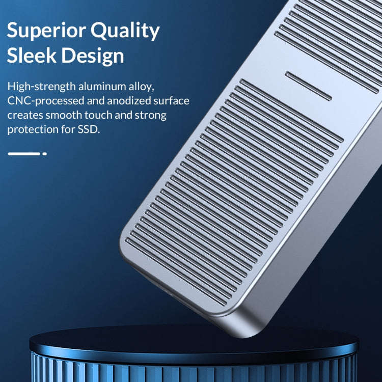 ORICO FV25C3-G2-SV 10Gbps USB3.2 Gen2 Type-C M.2 NVMe/NGFF(SATA) Dual Protocol SSD Enclosure(Silver)