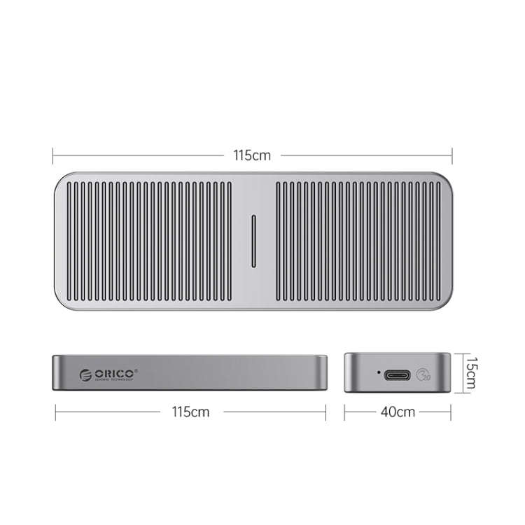ORICO M223C3-G4-GY USB3.2 20Gbps M.2 NVMe SSD Enclosure(Grey)
