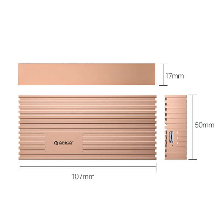 ORICO M234C3-U4-RG 40Gbps M.2 NVME USB4.0 SSD Enclosure(Gold)