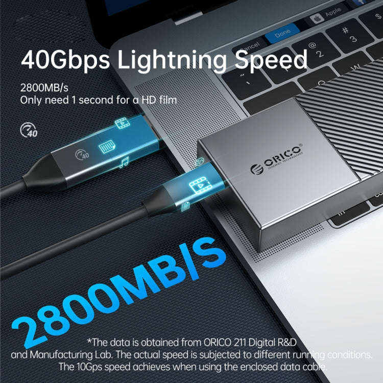 ORICO M207C3-G4-RG 20Gbps USB3.2 Gen2x2 Type-C M.2 NVMe SSD Enclosure(Gold)