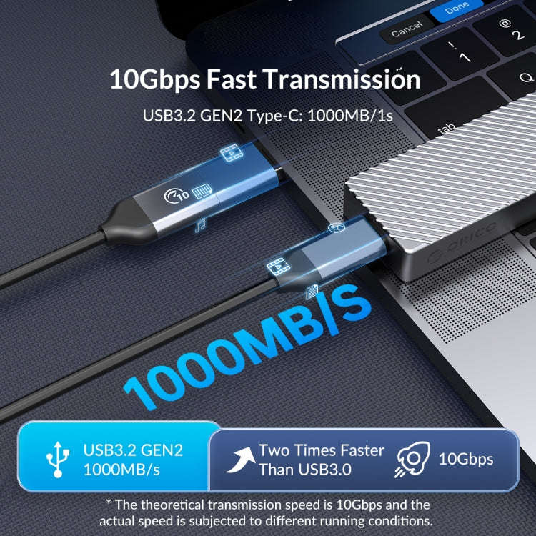 ORICO M212C3-G2-RG 10Gbps M.2 NVMe SSD Enclosure(Gold)