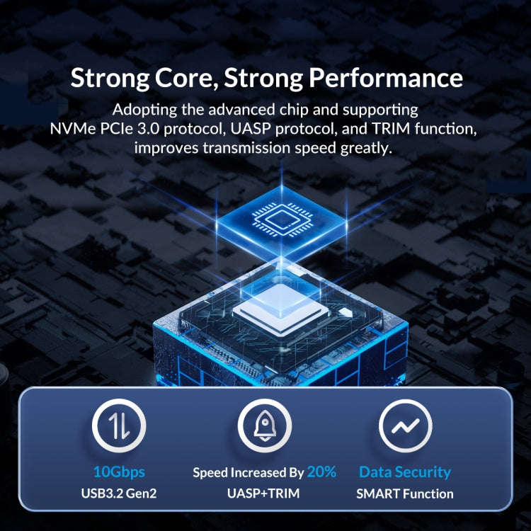 ORICO M212C3-G2-RG 10Gbps M.2 NVMe SSD Enclosure(Gold)