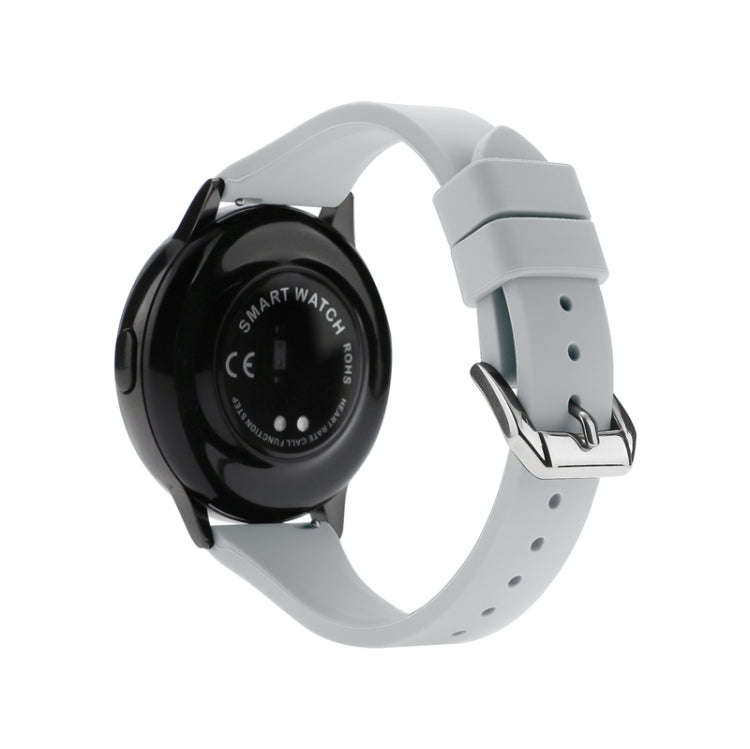 20mm Universal T-buckle Silicone Watch Band(Cloudy Grey)