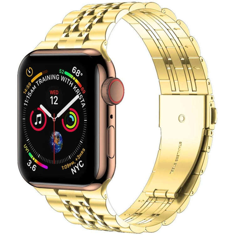 Seven-bead Ultra-thin Stainless Steel Watch Band For Apple Watch Series 9&8&7 41mm / SE 3&SE 2&6&...