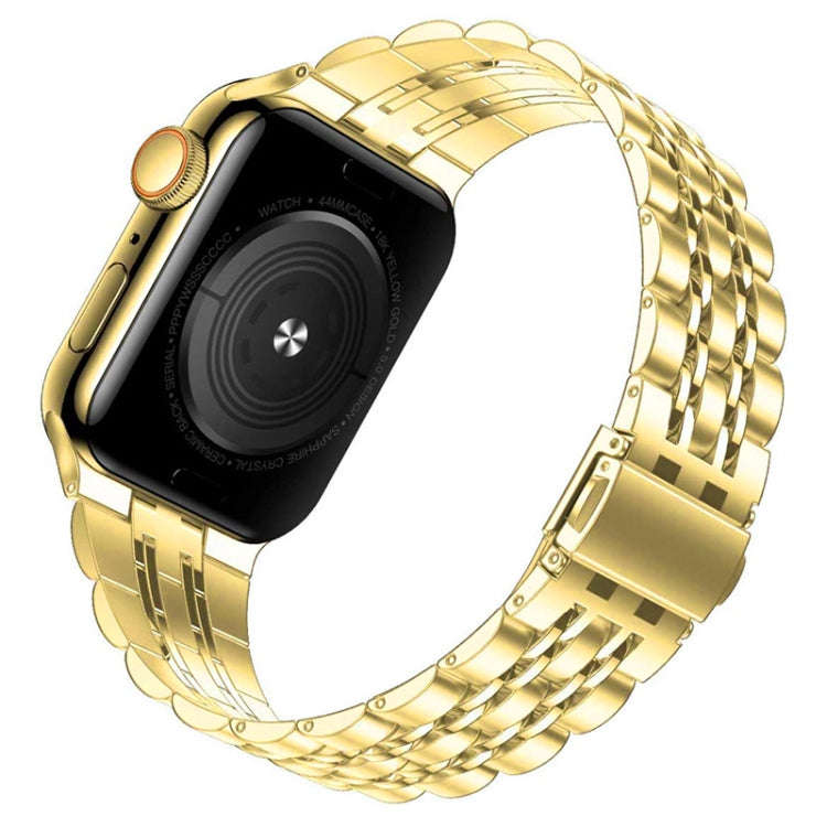 Seven-bead Ultra-thin Stainless Steel Watch Band For Apple Watch Series 9&8&7 41mm / SE 3&SE 2&6&...
