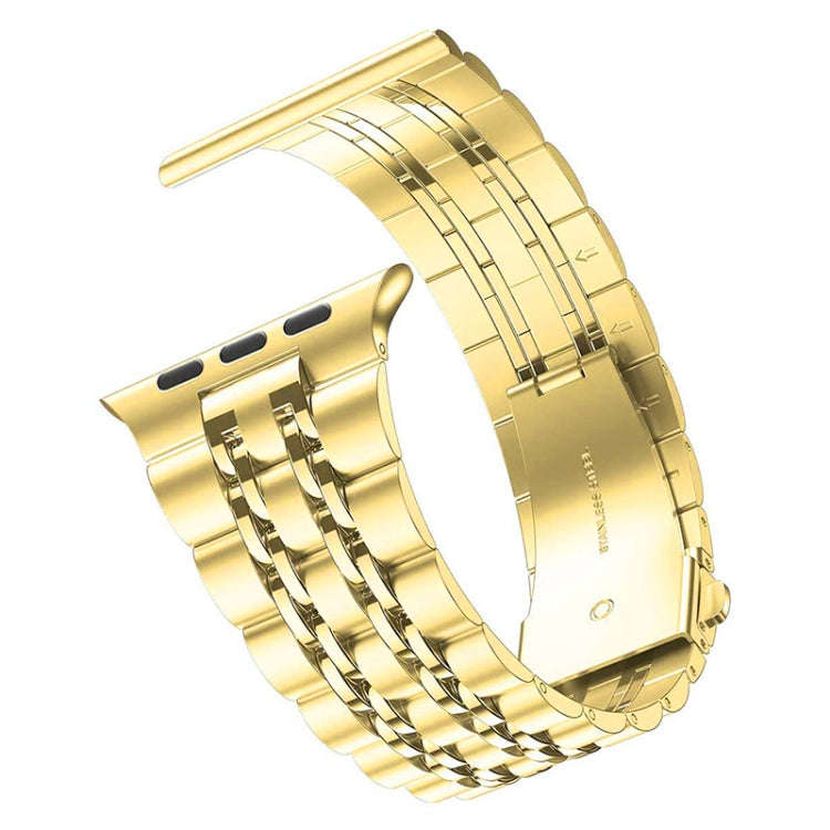 Seven-bead Ultra-thin Stainless Steel Watch Band For Apple Watch Series 9&8&7 41mm / SE 3&SE 2&6&...