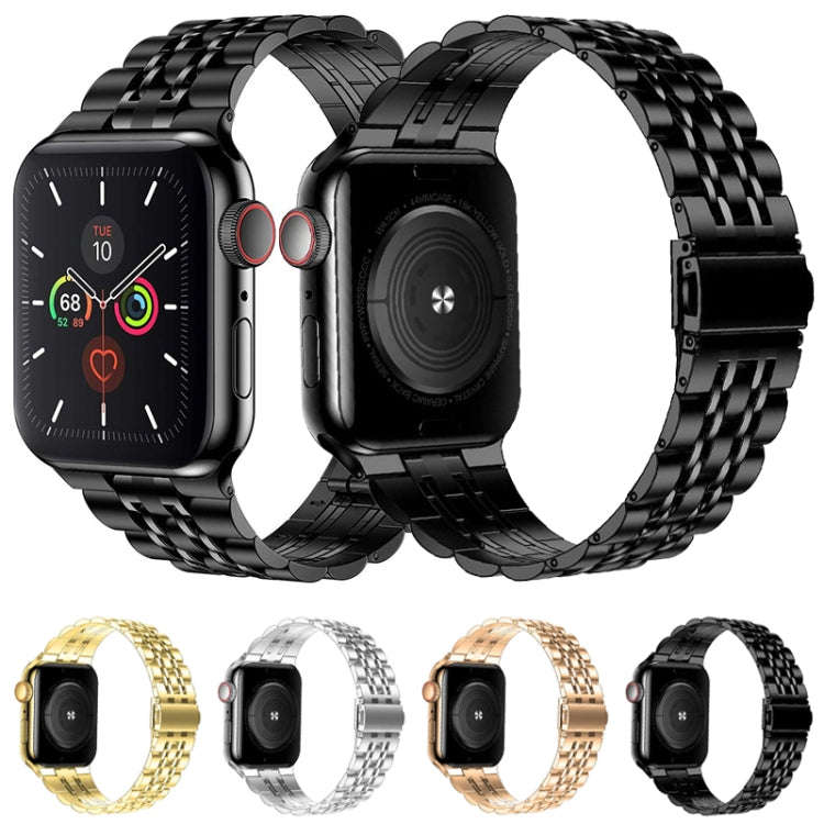 Seven-bead Ultra-thin Stainless Steel Watch Band For Apple Watch Series 9&8&7 41mm / SE 3&SE 2&6&...