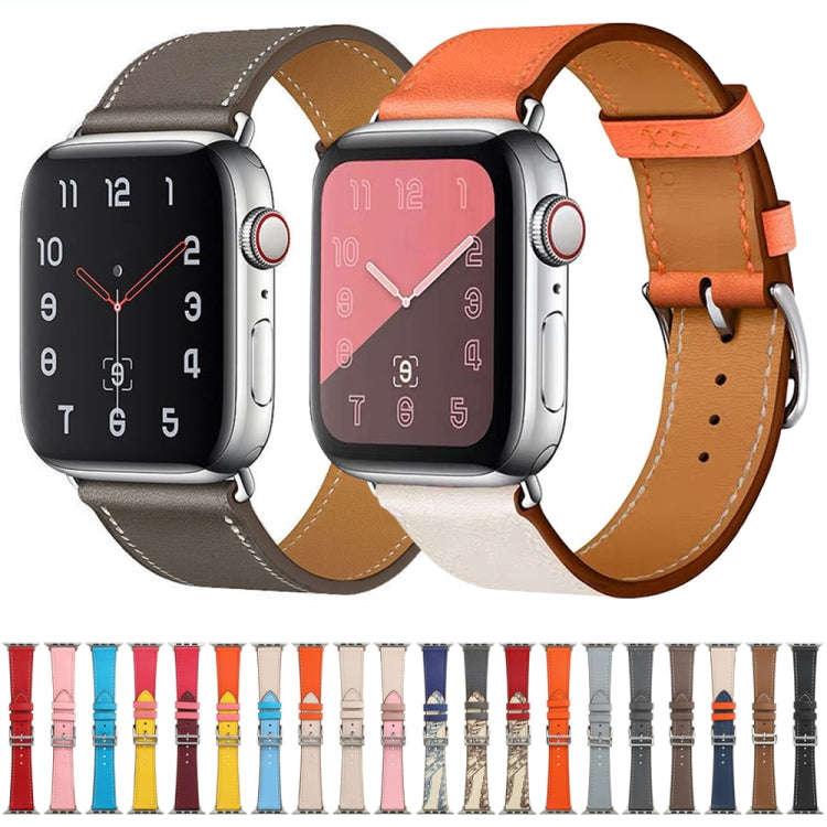 Single Lap Microfiber Leather Watch Band For Apple Watch Series 9&8&7 41mm / SE 3&SE 2&6&SE&5&4 4...