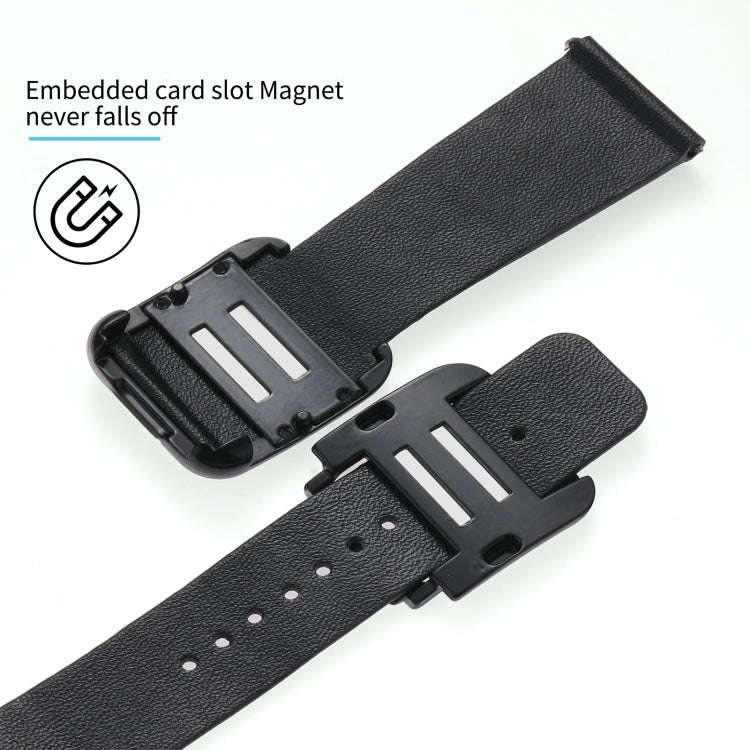 Black Square Buckle Silicone Watch Band For Apple Watch Ultra 49mm&Watch Ultra 2 49mm / Series 9&...