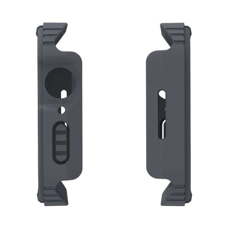 2 in 1 Screen Tempered Glass Film Protective Case For Apple Watch Series 9 / 8 / 7 45mm(Dark Grey)