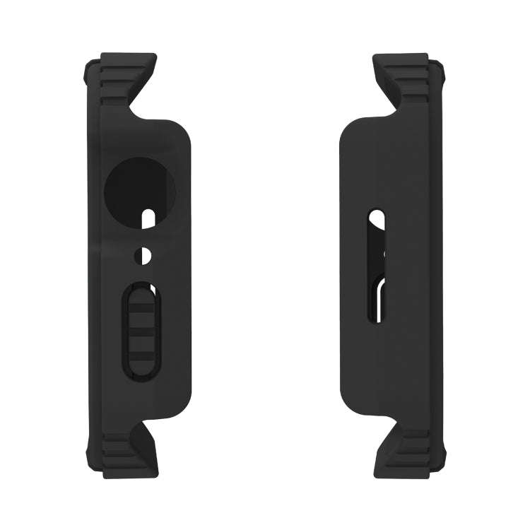 2 in 1 Screen Tempered Glass Film Protective Case For Apple Watch Series 9 / 8 / 7 41mm(Black)