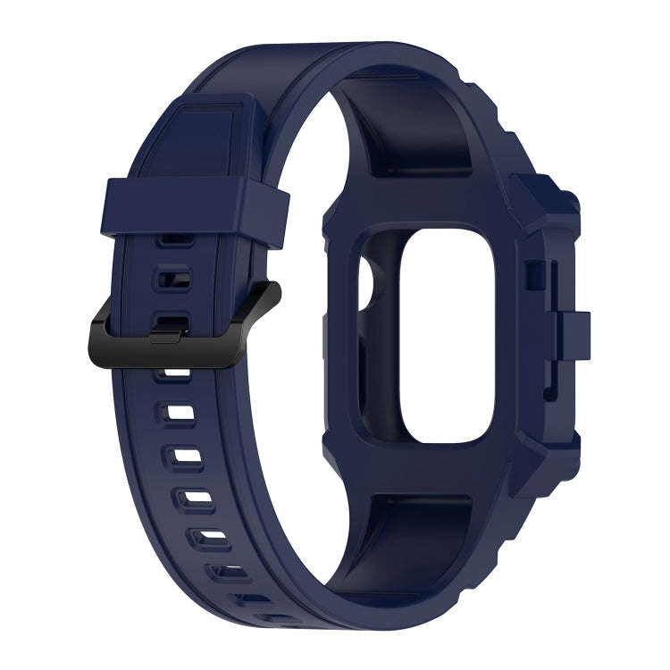 Integrated Silicone Watch Band For Apple Watch Series 8&7 45mm / SE 2&6&SE&5&4 44mm / 3&2&1 42mm(...