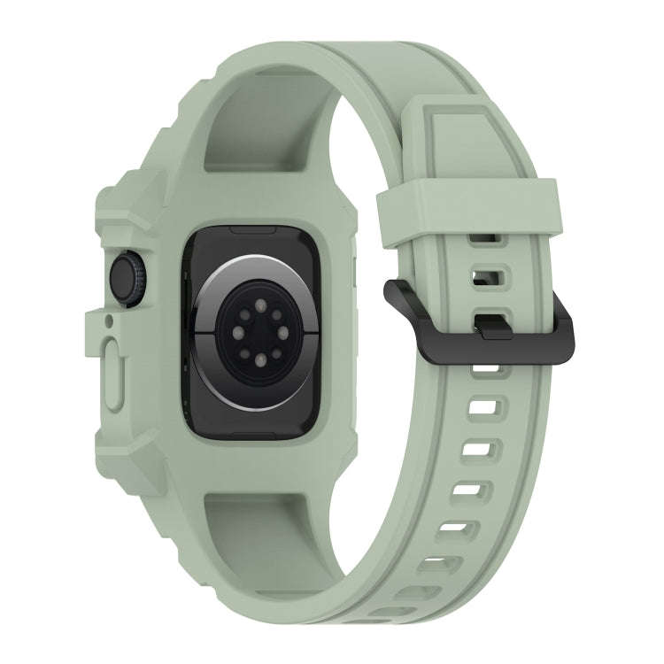 Integrated Silicone Watch Band For Apple Watch Series 9&8&7 41mm / SE 3&SE 2&6&SE&5&4 40mm / 3&2&...