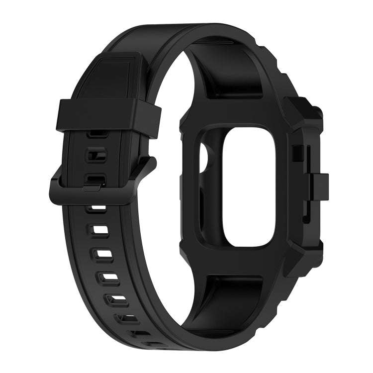 Integrated Silicone Watch Band For Apple Watch Series 9&8&7 41mm / SE 3&SE 2&6&SE&5&4 40mm / 3&2&...