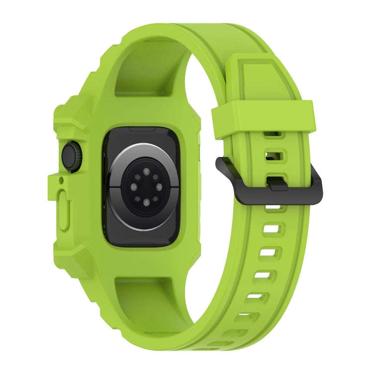 Integrated Silicone Watch Band For Apple Watch Series 9&8&7 41mm / SE 3&SE 2&6&SE&5&4 40mm / 3&2&...