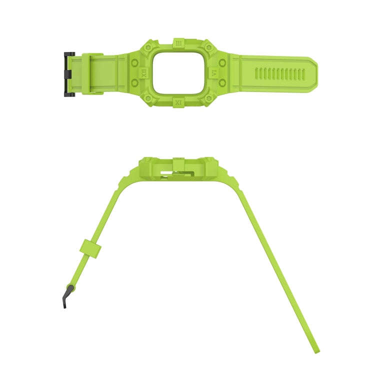 Integrated Silicone Watch Band For Apple Watch Series 9&8&7 41mm / SE 3&SE 2&6&SE&5&4 40mm / 3&2&...