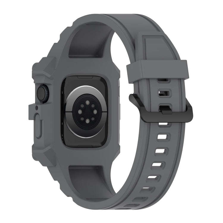 Integrated Silicone Watch Band For Apple Watch Series 9&8&7 41mm / SE 3&SE 2&6&SE&5&4 40mm / 3&2&...