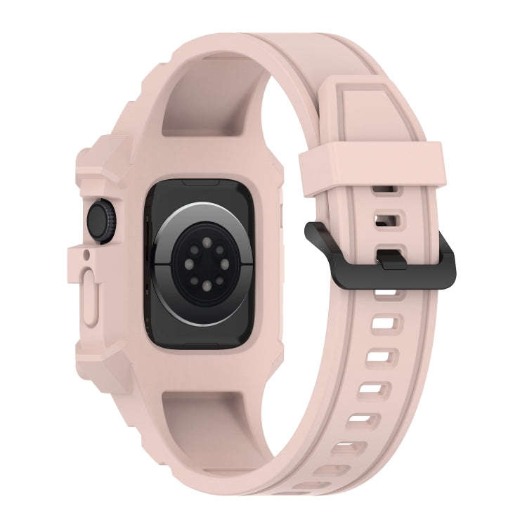 Integrated Silicone Watch Band For Apple Watch Series 9&8&7 41mm / SE 3&SE 2&6&SE&5&4 40mm / 3&2&...