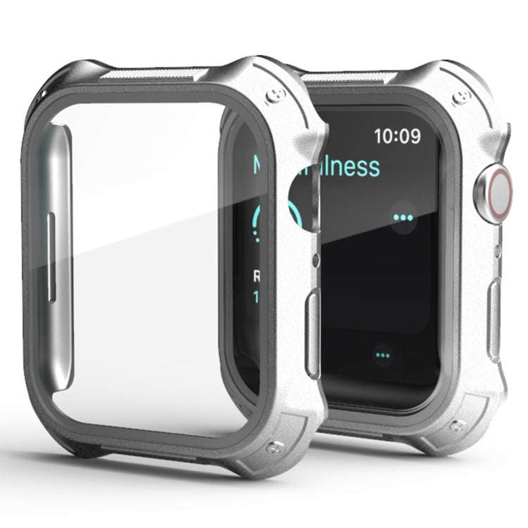 2 in 1 PC Frame + Screen Tempered Glass Film Protective Case For Apple Watch Series 9 / 8 / 7 41m...