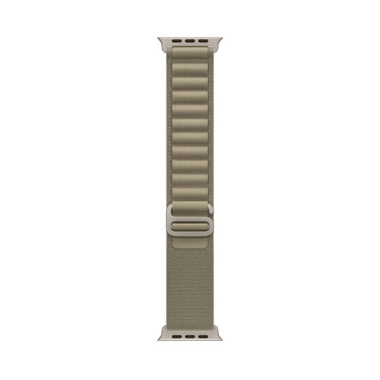 Nylon Loop Watch Band For Apple Watch 46mm / 49mm / 45mm / 44mm(Olive)