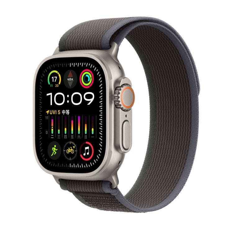 Nylon Watch Band For Apple Watch 42mm / 41mm / 40mm / 38mm (Black Blue)