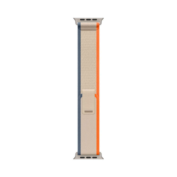 Nylon Watch Band For Apple Watch 42mm / 41mm / 40mm / 38mm (White+Orange)