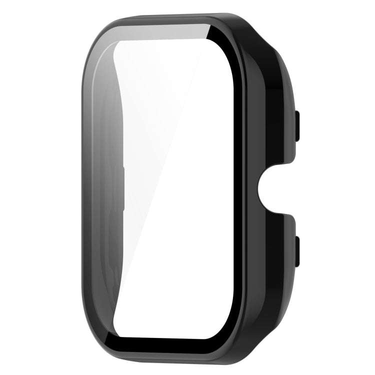 For Amazfit GTS4 Mini PC + Tempered Glass Integrated Protective Watch Case(Black)