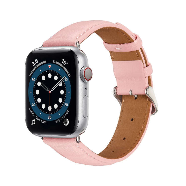 Genuine Leather Watch Band For Apple Watch Ultra 49mm / Series 8&7 45mm / SE 2&6&SE&5&4 44mm / 3&...