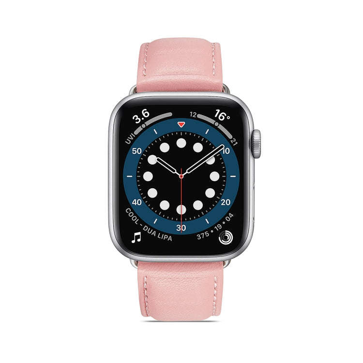 Genuine Leather Watch Band For Apple Watch Ultra 49mm / Series 8&7 45mm / SE 2&6&SE&5&4 44mm / 3&...
