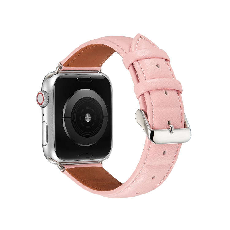 Genuine Leather Watch Band For Apple Watch Ultra 49mm / Series 8&7 45mm / SE 2&6&SE&5&4 44mm / 3&...