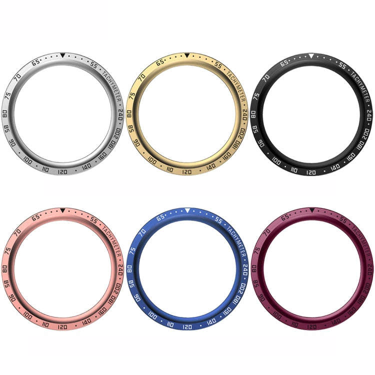 For Samsung Galaxy Watch5 Pro 45mm E Style Dial Steel Protective Frame(Wine Red)