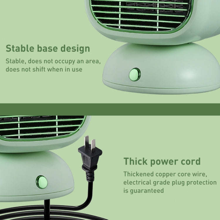 PTC Desktop Hand Warmer Foot Warmer with Timer Function(Light Green)