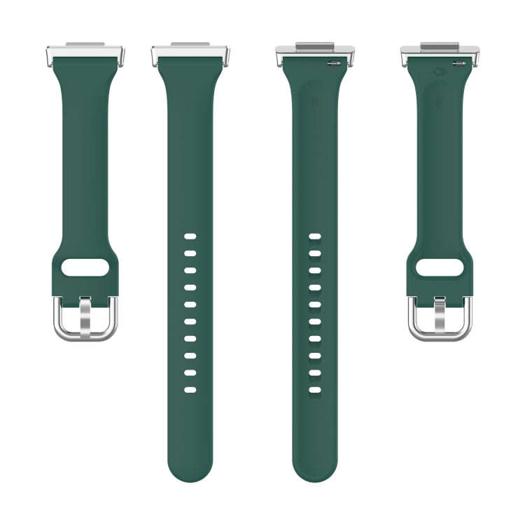 For Huawei Watch Fit 2 Small Waist Silicone Watch Band, Size:S(Green)