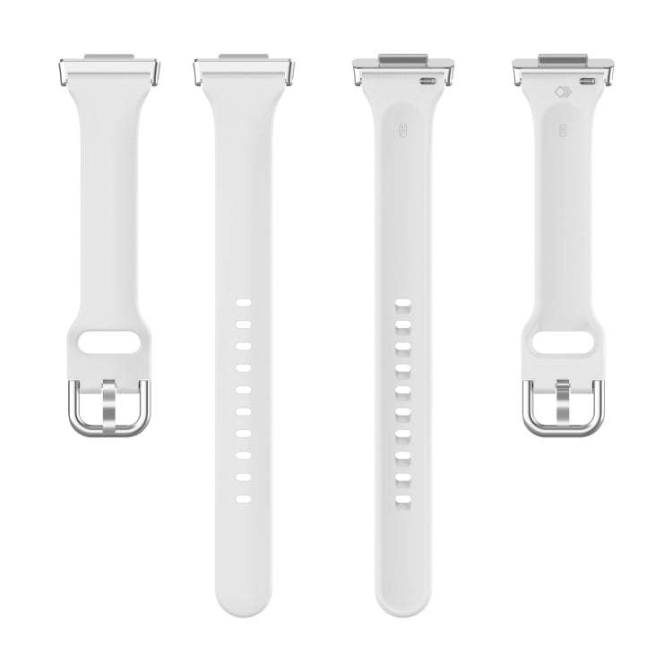 For Huawei Watch Fit 2 Small Waist Silicone Watch Band, Size:L(White)